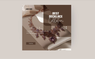 Luxury Bridal Jewelry shop Instagram post design template