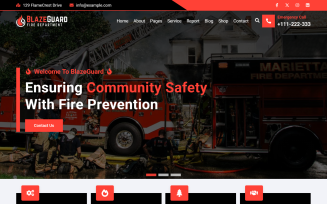BlazeGuard – Fire Department & Firefighter React Website Template
