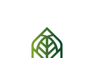 Clean, Flat-Design Logo for Sustainable Architecture