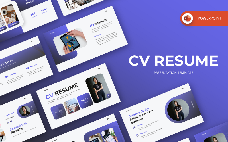Daisy - CV Resume PowerPoint Template