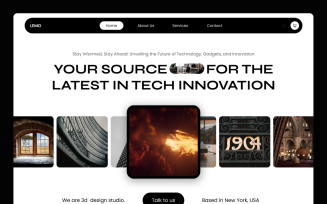 3D Design Agency Website Hero