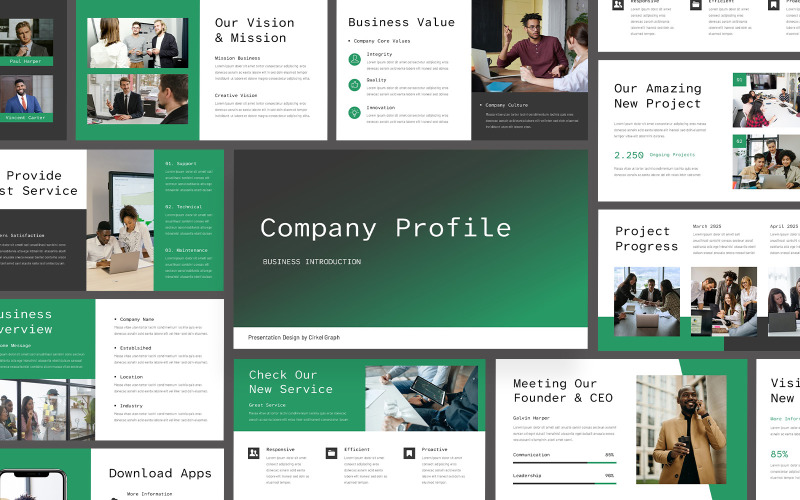 Company Profile Introduction PowerPoint PowerPoint Template