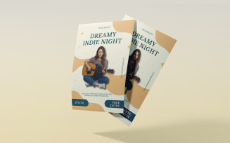 Dreamy Indie Music Night Flyer Template