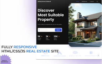 Responsive Real Estate HTML Landing Page
