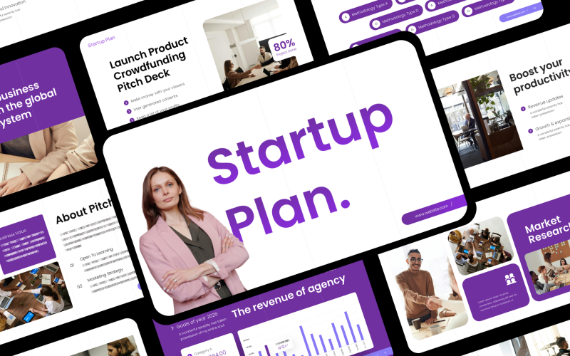 Startup Plan Presentation Template powerpoint PowerPoint Template