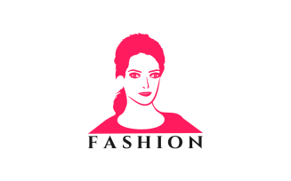 Cute Female Elegant Beauty Logo Template