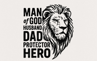 Dad PNG, Christian PNG, Man of God PNG, Bible Verse PNG, Jesus PNG, Dad Lion PNG, Father PNG,