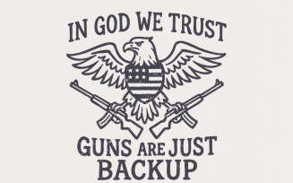 In God We Trust PNG, 4th of July PNG, Independence Day PNG, American Flag PNG, Patriotic Design,