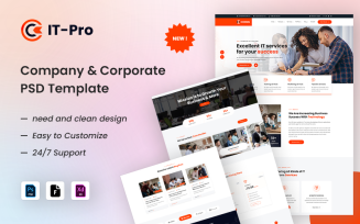 IT - PRO Company and Corporate PSD Template