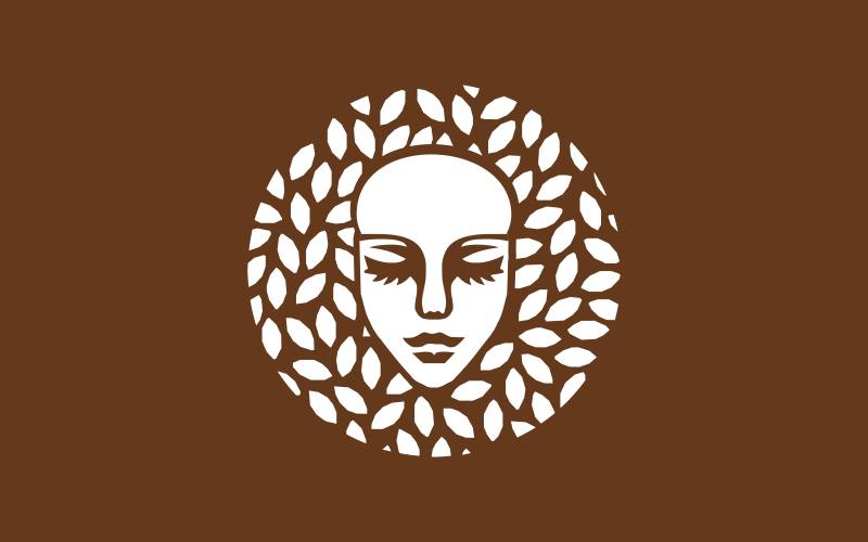 Lady Face Creative Beauty Logo Template