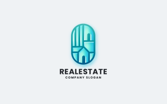 Modern Real Estate Logo – Real Property Branding Icon