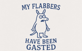 My Flabbers Gasted PNG, Sarcastic Goose Humor, Funny Silly Goose PNG, Snarky Goose Design, Trendy