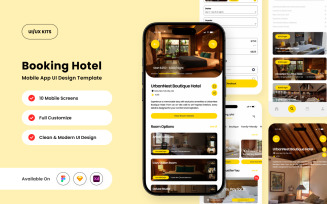 Hoteza – Hotel Booking App Design Template