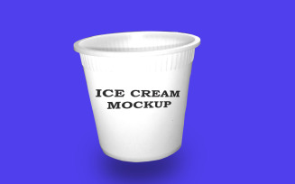Ice cream box Mockup PSD Template Design 2