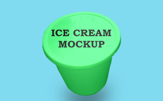 Ice cream box Mockup PSD Template Design 7