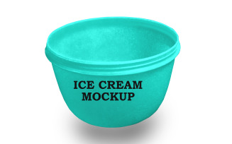 Ice cream box Mockup PSD Template Design 8