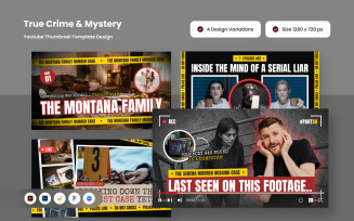 Mystery Crime YouTube Thumbnail Design
