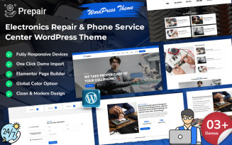 Prepair - Electronics Repair & Cell Phone Service Center WordPress Theme
