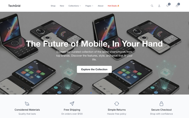 TechGrid | eCommerce HTML Site Template Website Template