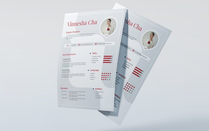 Elegant & Minimalist CV Design Corporate Identity