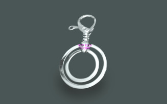 Key Ring PSD Mockup Template Design 5