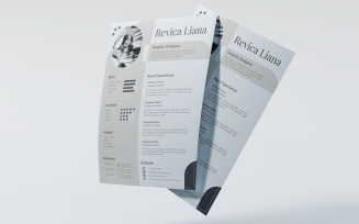 Monochrome & Professional CV Design