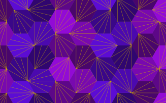 Blue Purple Hexagon Seamless Pattern Backround
