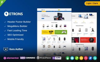 Etrons - Electronics Store and Digital Store WooCommerce Theme