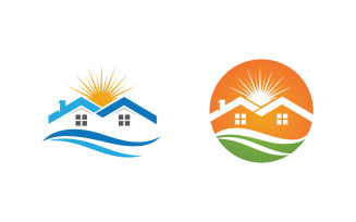 House Property concept icon logo template v.25
