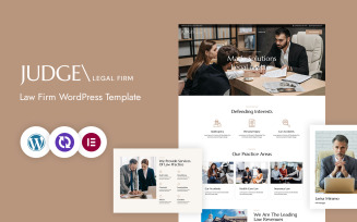Judge – Law Firm And Lawyer Attorney WordPress Theme WordPress CMS Elementor Template