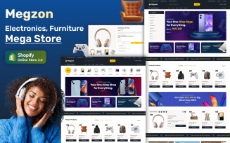 Megzon - Electronics & Gadgets Mega Store Multipurpose Shopify 2.0 Responsive Theme