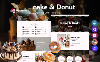 Mondelice - Cake And Donut Shop WordPress Theme