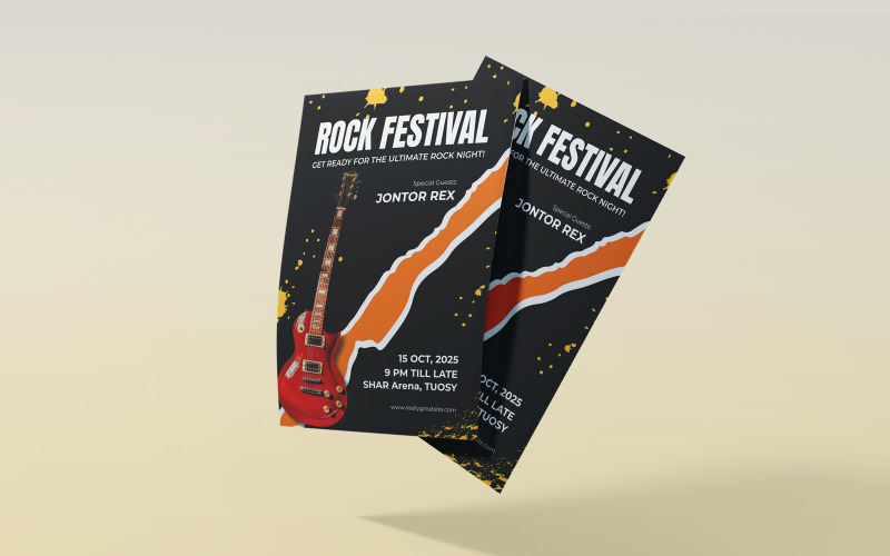 Rock Festival Flyer Template Corporate Identity