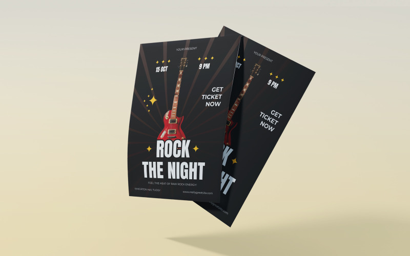 Rock Night Music Event Festival Flyer Template Corporate Identity