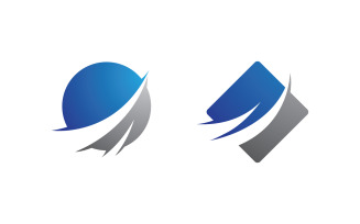 Business growth Finance concept logo illustration design v.10