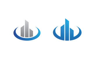 Business growth Finance concept logo illustration design v.26