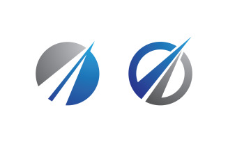 Business growth Finance concept logo illustration design v.9