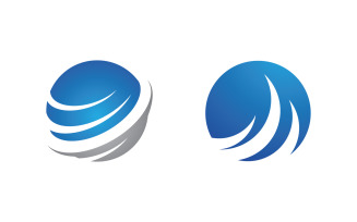 Business growth Finance concept logo illustration design v.32