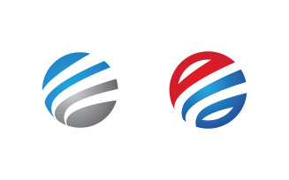 Business growth Finance concept logo illustration design v.38
