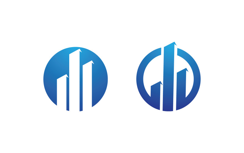 Business growth Finance concept logo illustration design v.44 Logo Template