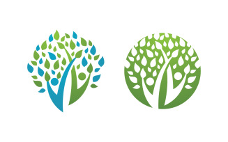 Healthy life Human fit sport logo sign illustration v.16