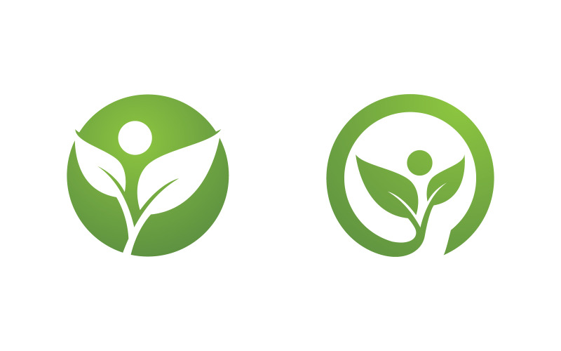 Healthy life Human fit sport logo sign illustration v.45 Logo Template