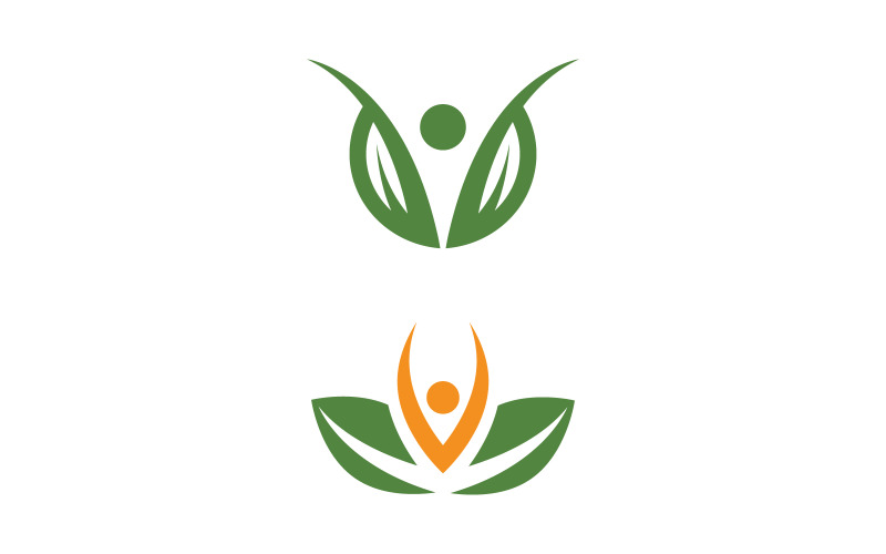 Healthy life Human fit sport logo sign illustration v.68 Logo Template