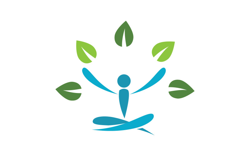 Healthy life Human fit sport logo sign illustration v.75 Logo Template