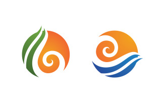 Water drop Plumbing Logo Template vector illustration v.105