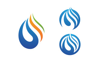 Water drop Plumbing Logo Template vector illustration v.111