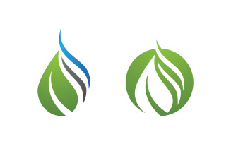 Water drop Plumbing Logo Template vector illustration v.114