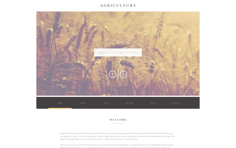 Agriculture Business WordPress Theme
