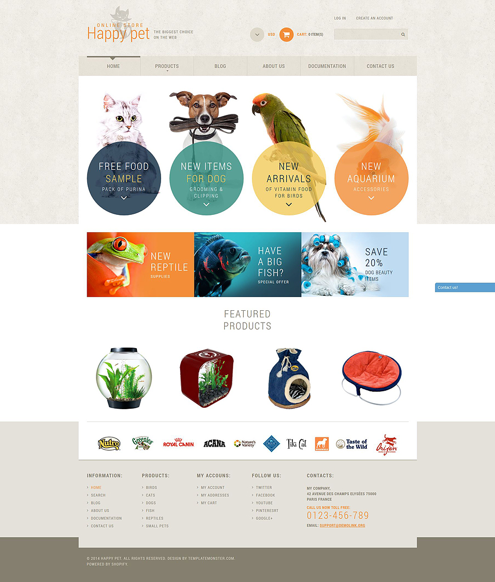 Animals  Pets Shopify Theme New Screenshots BIG