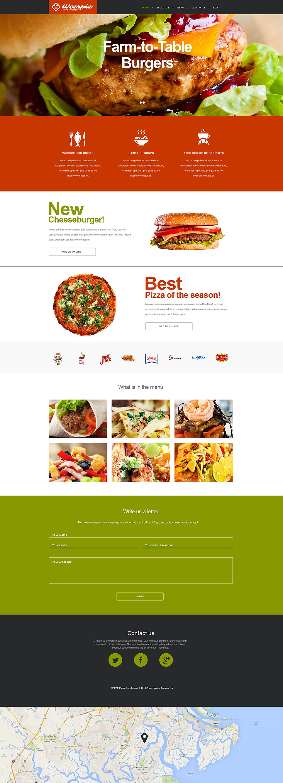 Cafe and Restaurant Muse Template New Screenshots BIG